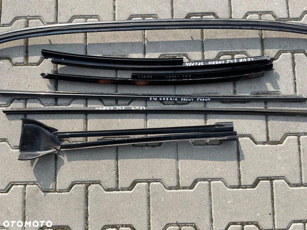 BMW E46 CABRIO M PAKIET LISTWY OZDOBNE DRZWI CZARNE - 4