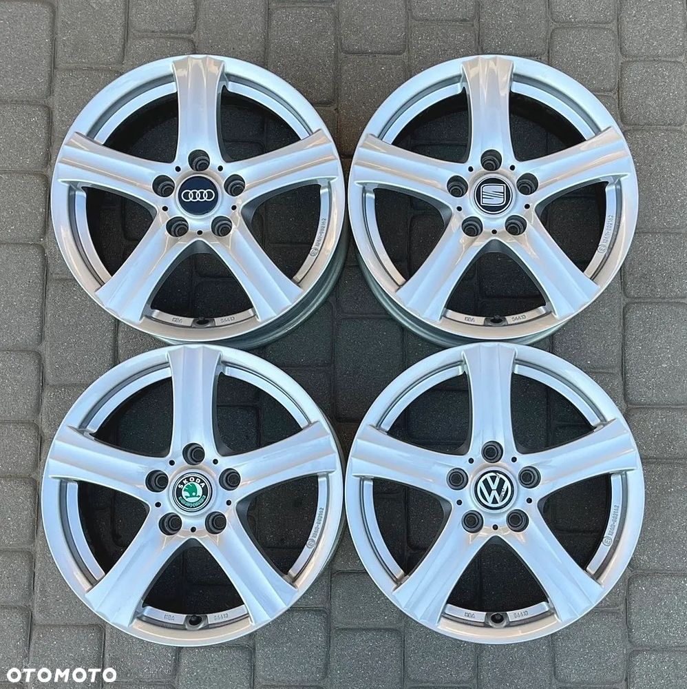 ALUFELGI 16 FELGI ALUMINIOWE ALUSY VW SKODA SEAT AUDI 5x112 ET46 6,5Jx16H2 R16 - 1