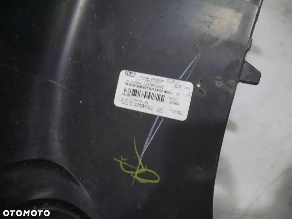 GLB X247 W247 AMG ZDERZAk pdc spojler spoiler tył - 8