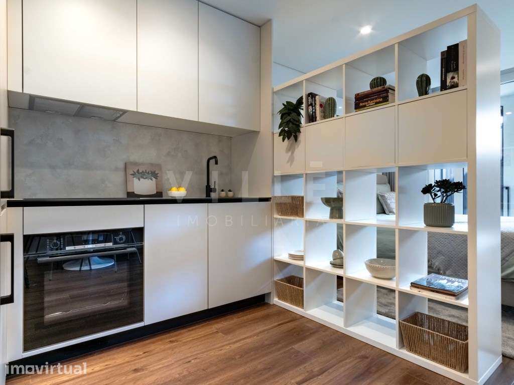 Apartamento T0 com Garagem | Condomínio Fechado com Piscina, Ginási... - Grande imagem: 3/14