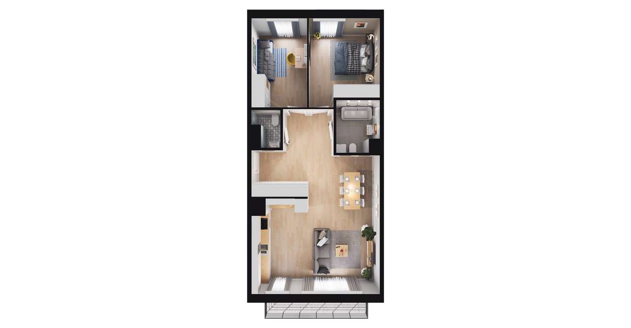 3-pokojowe mieszkanie 69m2 + balkon Bez Prowizji - Pełny obrazek: 2/23