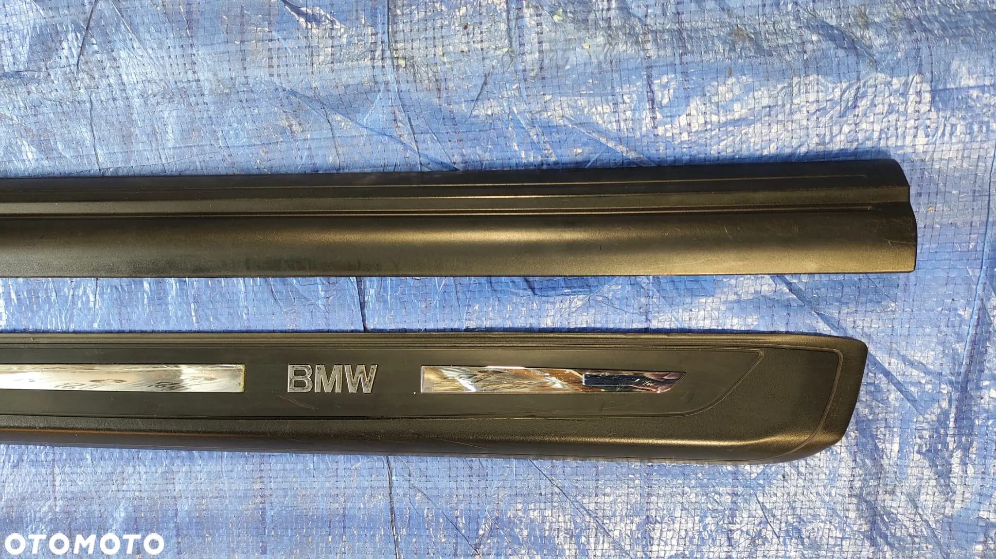 LISTWA NAKŁADKA PROGOWA PROGU PRÓG LISTWY NAKŁADKI PROGOWE KOMPLET LEWA PRAWA 7147286 7011076 7008932 7011075 7147285 7008931 BMW E63 E64 - 8