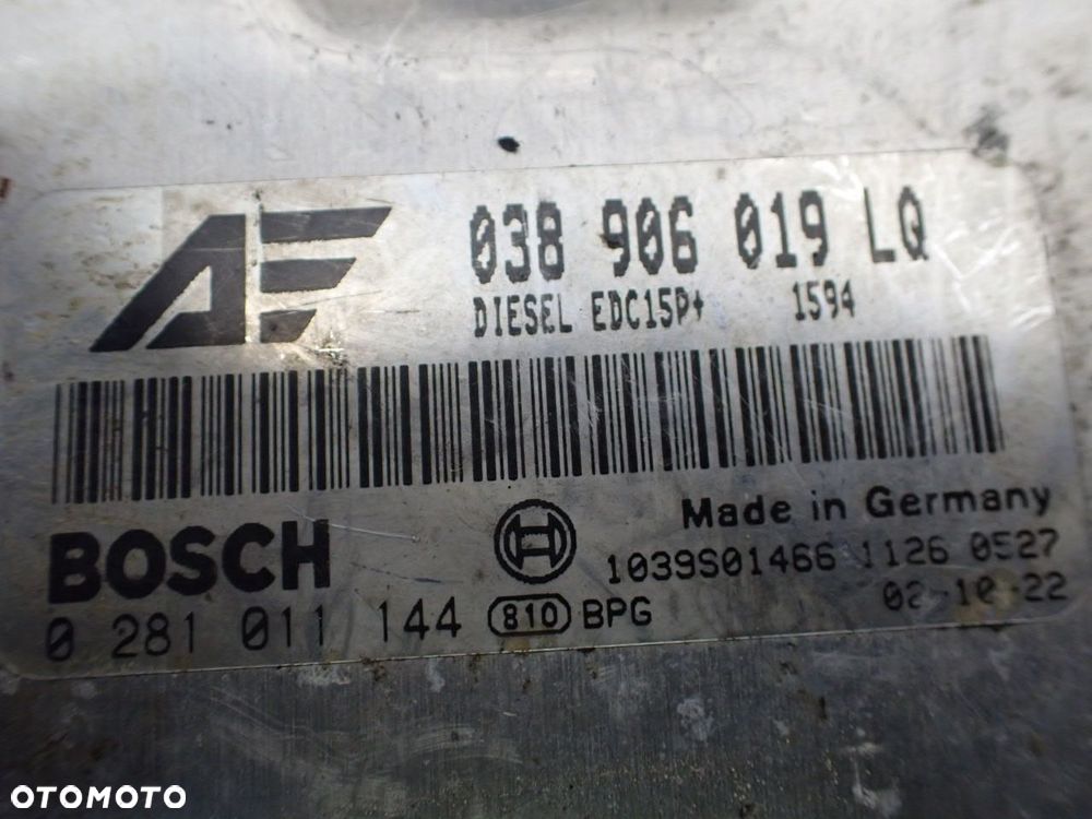 KOMPUTER SILNIKA VOLKSWAGEN SHARAN I LIFT 1.9 4MOTION 038906019LQ - 3