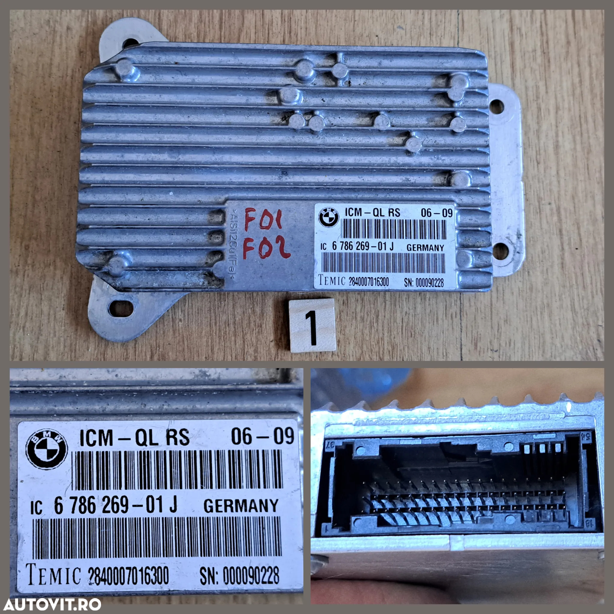 Modul ICM Bmw Modul TV Tuner Audi ECU modul Airbag Bmw calculator SAM airbag C-Class w205 - 2