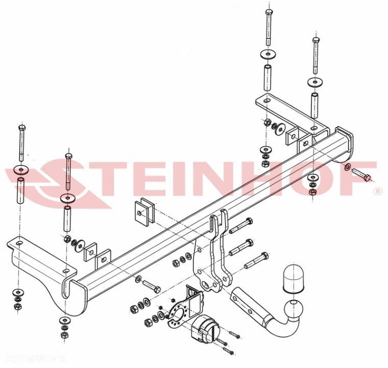 Hak Holowniczy + WIĄZKA 7PIN do Honda HR-V 3/5 drzwi od 1999 do 2002 - 2