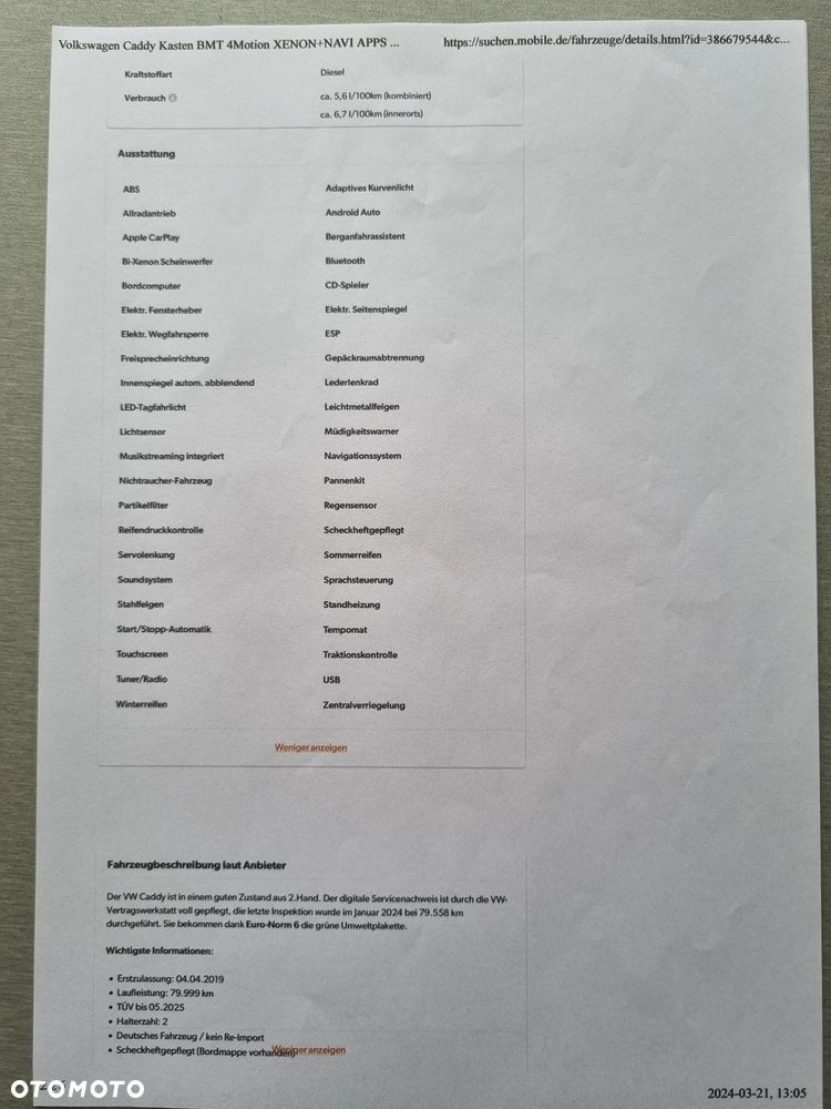 Volkswagen Caddy 4Motion - 30
