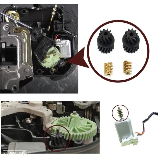 Kit de reparação do fecho / Fechadura da porta Mercedes W203 W211 CLK W209 A209 - 2