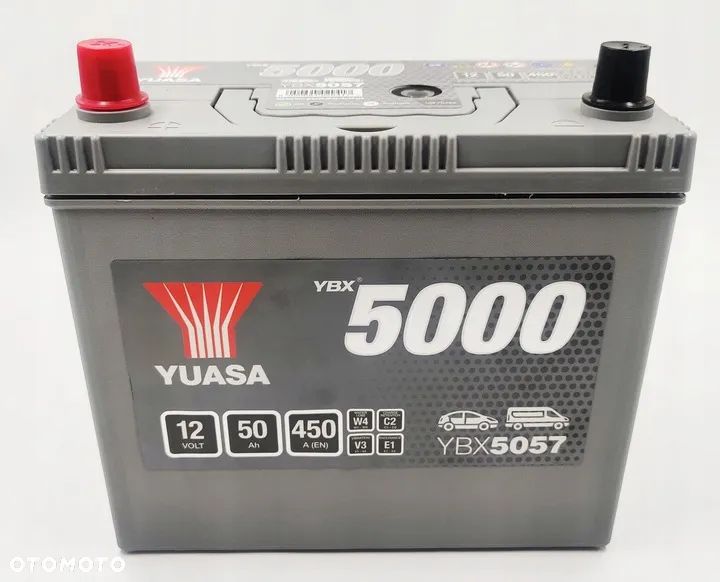 Akumulator Yuasa YBX5057 50Ah 450A L+ 12V - 3