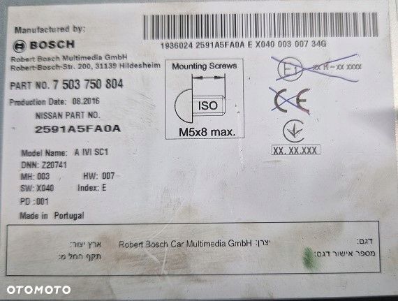 NISSAN MICRA K14 5 V RADIO EKRAN WYSWIETLACZ KAMERA NAWIGACJA 2591A5FA0A - 8