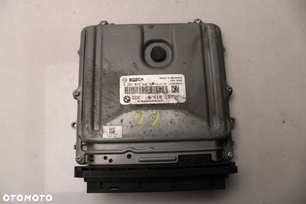 STEROWNIK KOMPUTER ECU SILNIKA BMW 5 F10 F11 2.0 D 8510137-01 0281016846 - 1
