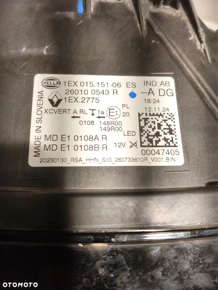 Renault Austral FULL LED KOMPLET LAMP PRZEDNICH 260606388R / 260100543R - 3