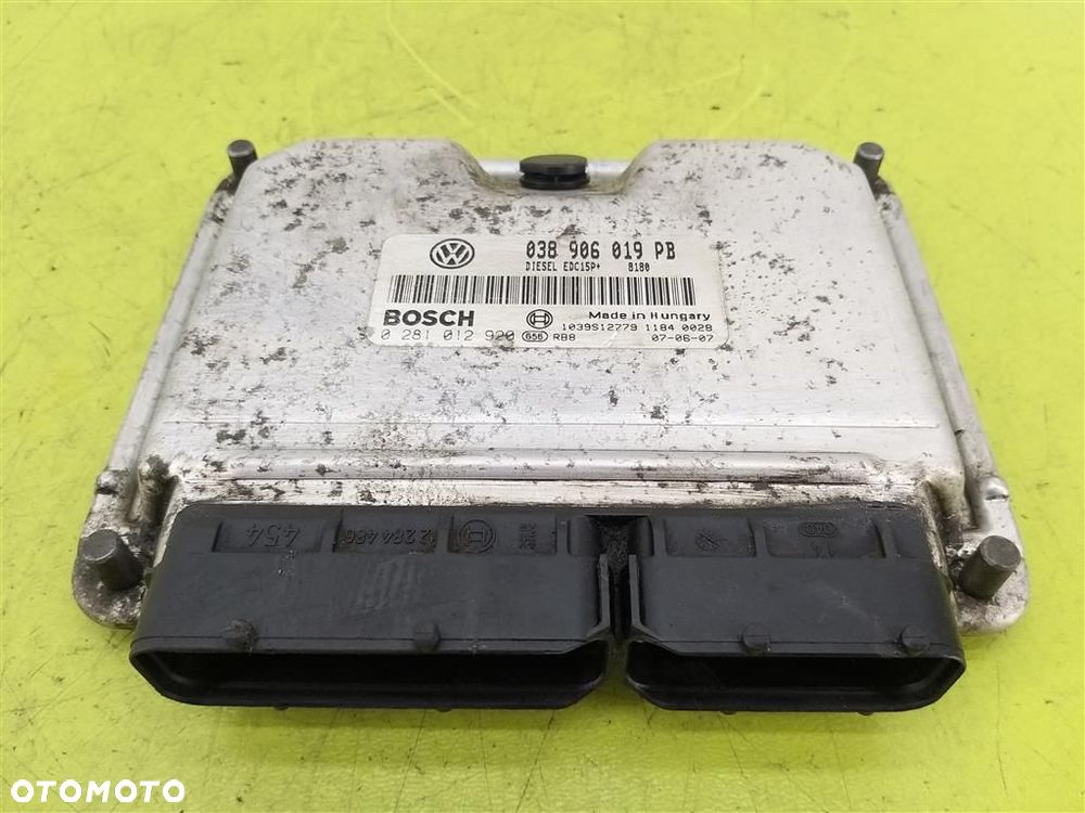 Komputer sterownik silnika Skoda Octavia I 1996-2011 1,9 TDI 038906019PB - 2