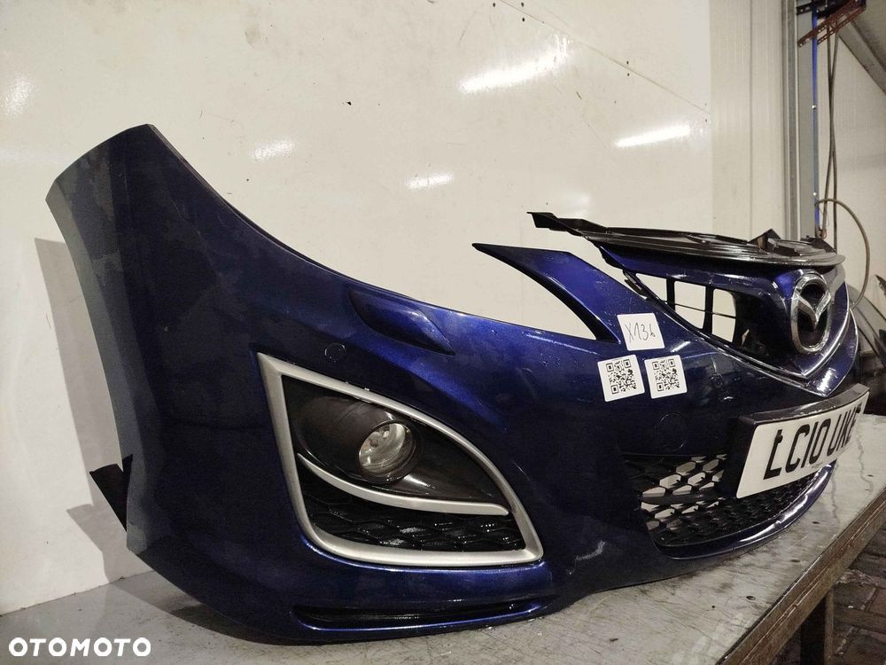 + ZDERZAK PRZÓD PRZEDNI DO MAZDA 6 GH II 2 LIFT FL GRANAT GRANATOWY PDC CZUJNIKI SPRYSKIWACZE LAMP XENON HALOGENY - 2