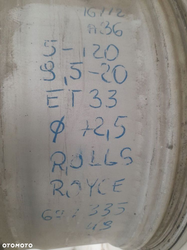 Felga aluminiowa Rolls Royce OE 67733549 9.5" x 20" 5x120 ET33 - 3