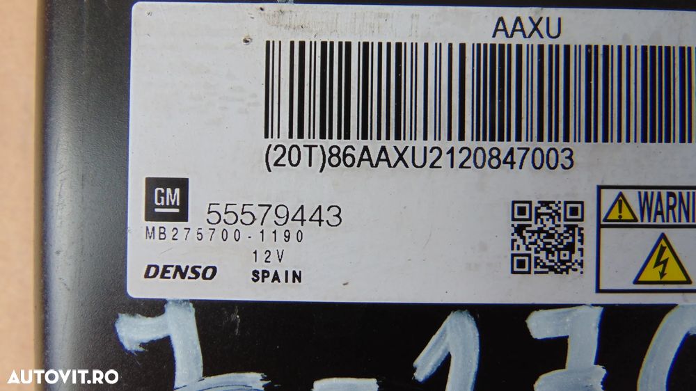 Kit pornire ECU calculator motor,Cip cheie si imobilizator Opel Astra J 1.7 CDTI an 2009-2015 cod 55579443  MB 275700-1190 - 4