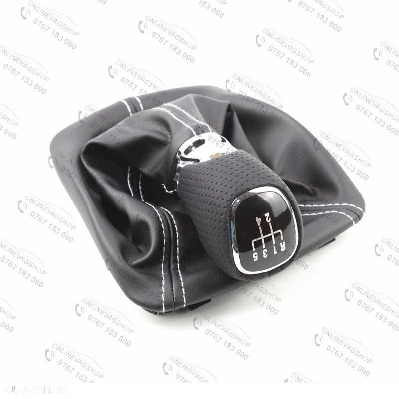 Nuca piele perforata 4x4 Skoda Octavia 2 , Skoda Yeti + manson schimbator - 8