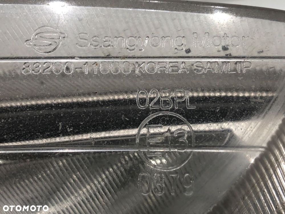 HALOGEN LEWY PRZÓD  SSANGYONG CHAIRMAN (HT_) 1997 - 2022 3.2 165 kW [225 KM] benzyna 2011 - 2022 - 5