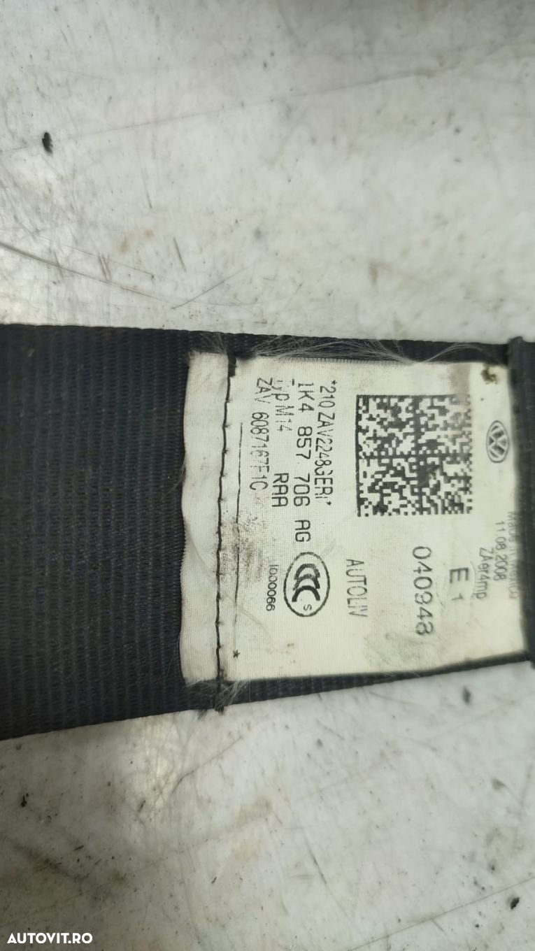 Centura siguranta dreapta fata 1k4857706ag Volkswagen VW Jetta 5 [200 - 3