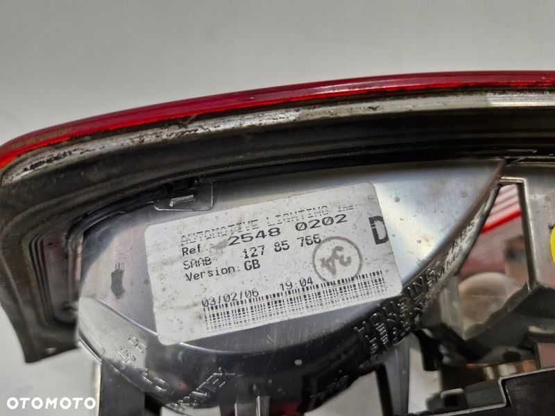 saab 93 9-3 2 ii sedan lampa prawy tył prawa tylna w klapę 12785766 - 6