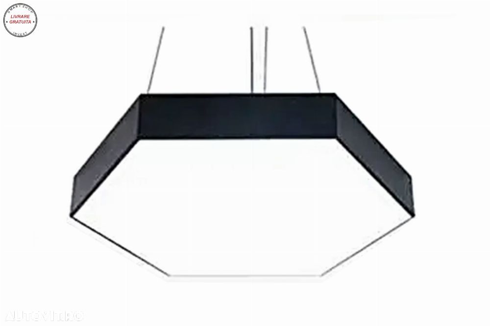 Candelabru Sistem de Iluminare Plafon Hexagon HoneyComb 6500K Diametru 60cm- livrare gratuita - 2