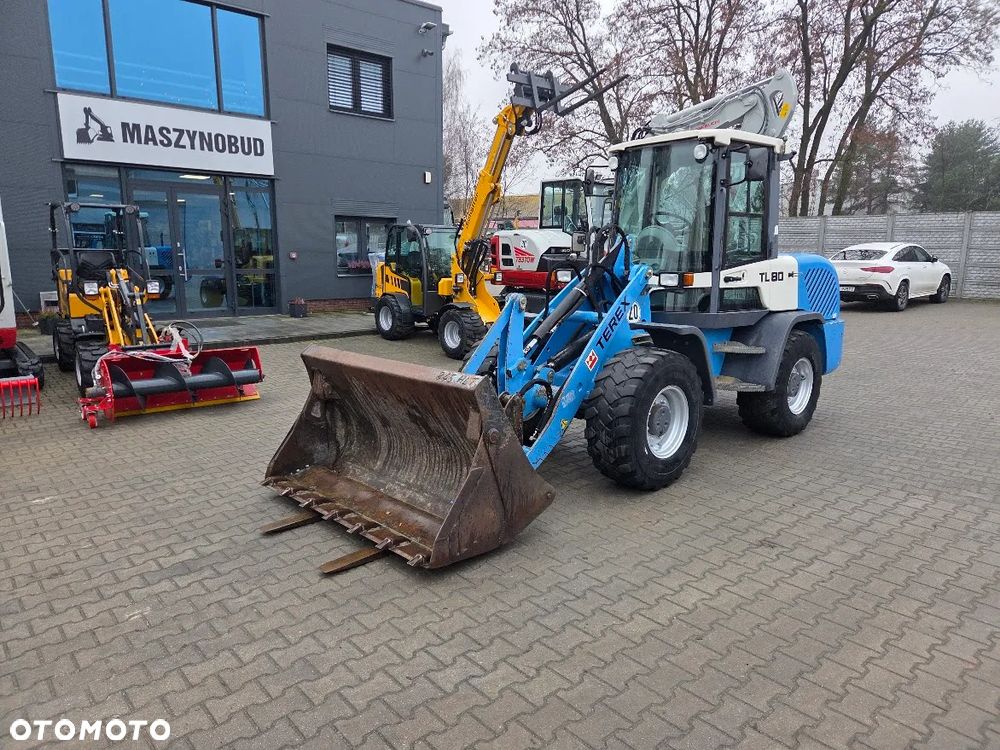 Terex Ładowarka Kołowa TEREX TL80 łyżka krokodyl + widły - 11