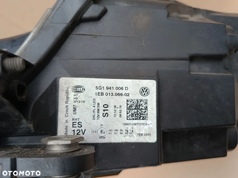 Lampa przednia prawa LED VW Golf VII 7 lift reflektor prawy 5G1941006D - 4
