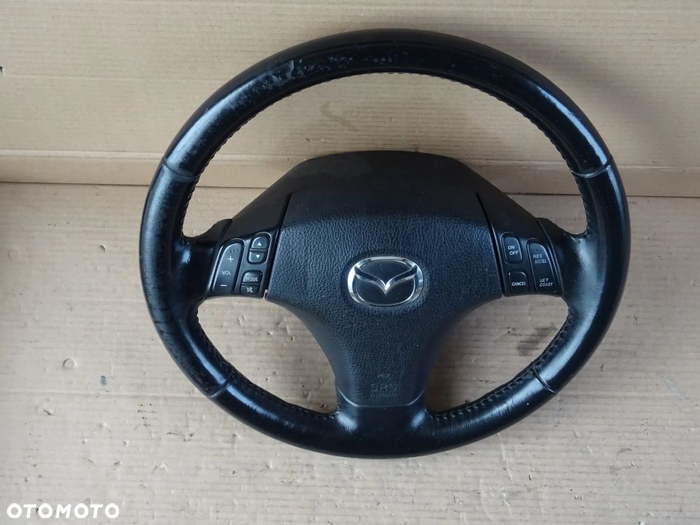 MAZDA 6 GG GY GH KIEROWNICA SKÓRA MULTIFUNKCJA AIRBAG - 3