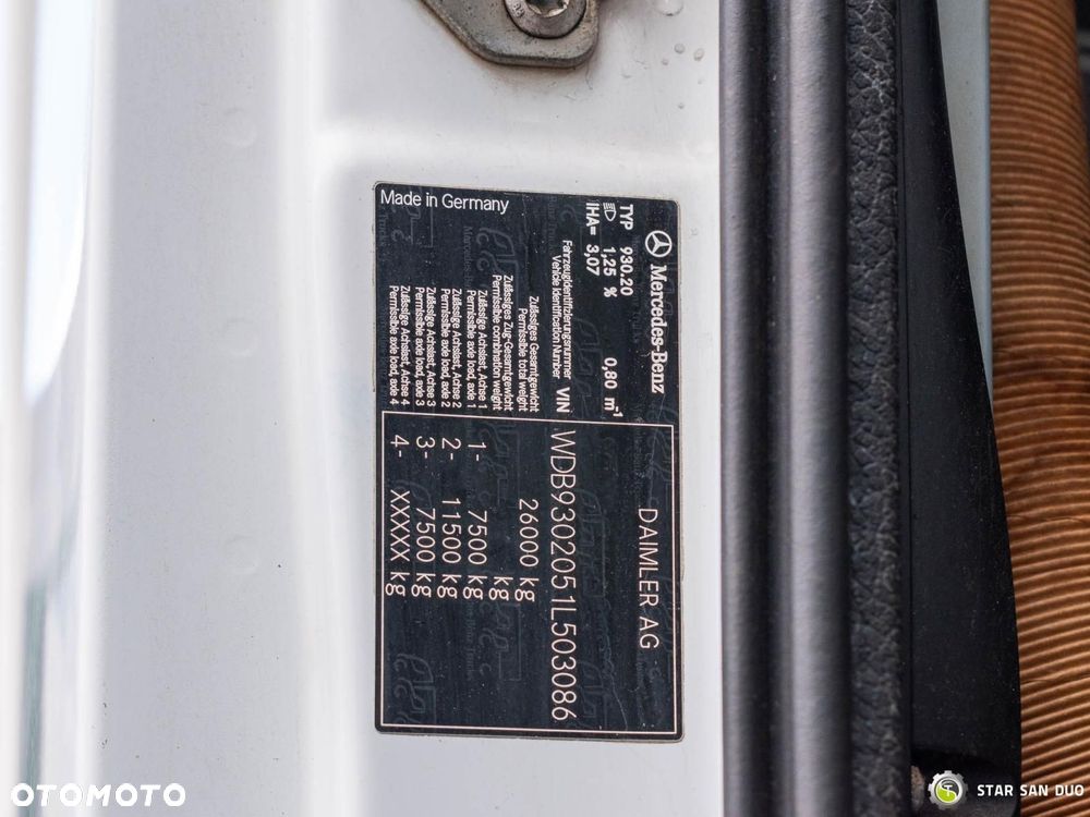 Mercedes-Benz Actros 2546 6x2 Palfinger PK 53002 HDS Żuraw Wciągarka - 22