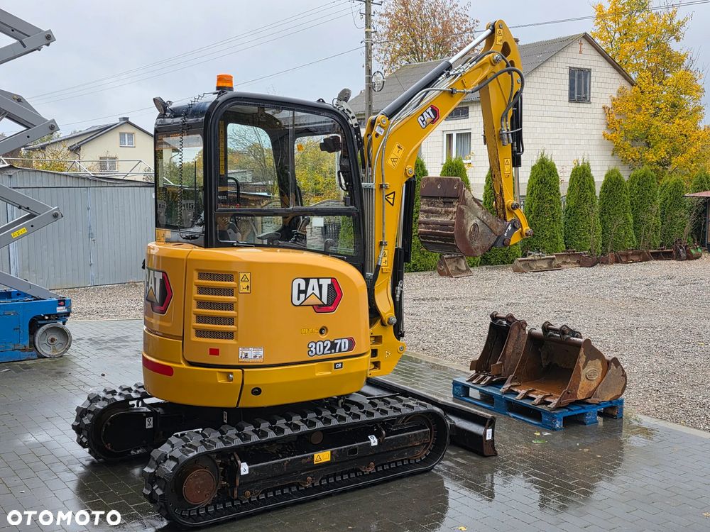 Caterpillar CAT 302.7 D CR mini koparka szybkozłącze 4 łyżki piękna serwisowana 1 wł JCB - 2
