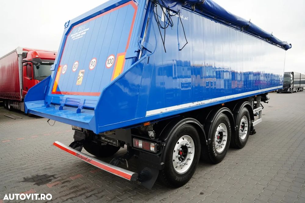 Bodex BASCULĂ  31 m3 / ALUMINIU / AXĂ RIDICATĂ / SAF / JANTE DIN ALIAJ / - 13