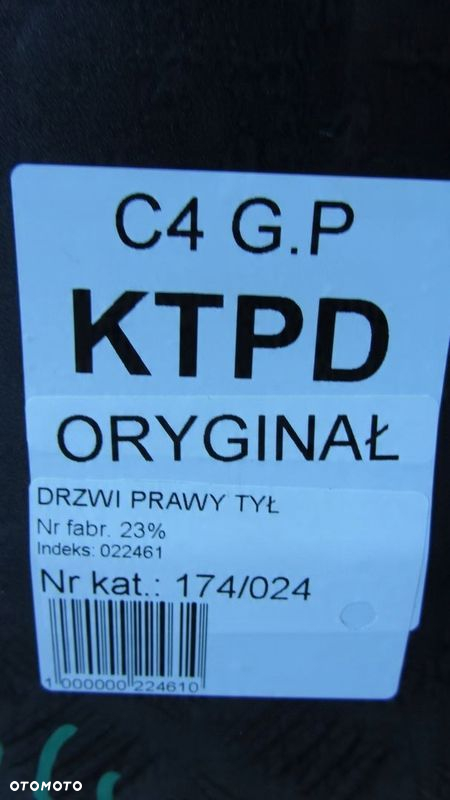 CITROEN C4 II GRAND PICASSO DRZWI PRAWE TYŁ TYLNE KTPD 13- - 6