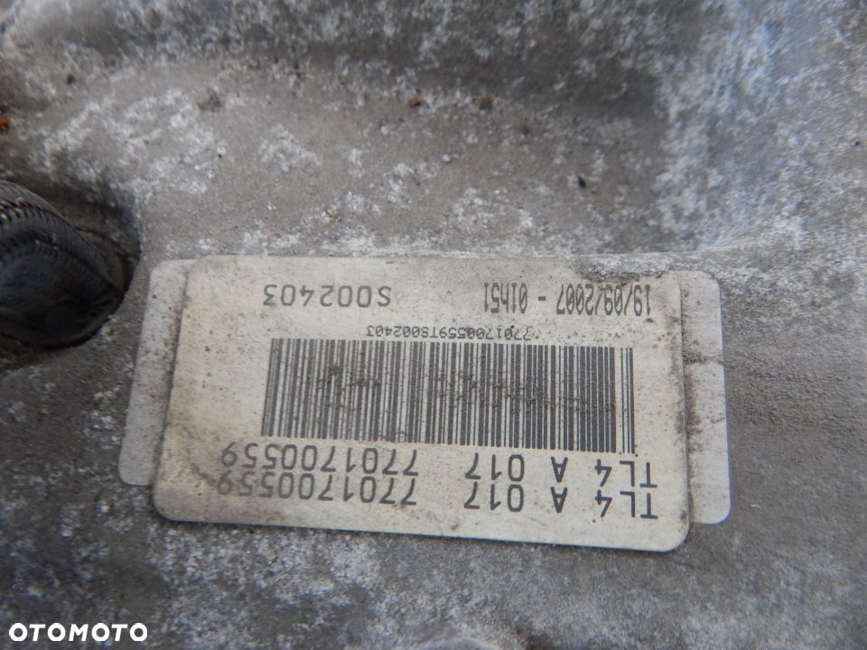 Skrzynia biegów 2.0 16v TL4 Renault LAGUNA III megane scenic clio 04-16 Łuków części - 4