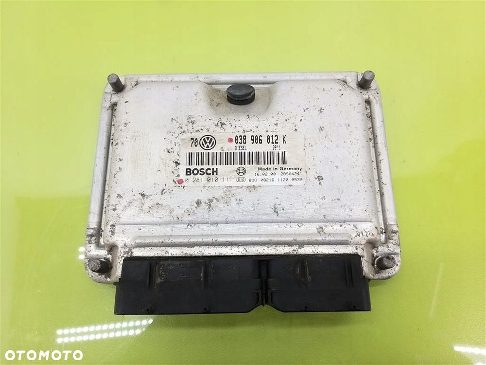 Komputer sterownik silnika VW Golf IV 1,9 TDI 038906012K 0281010111 - 1