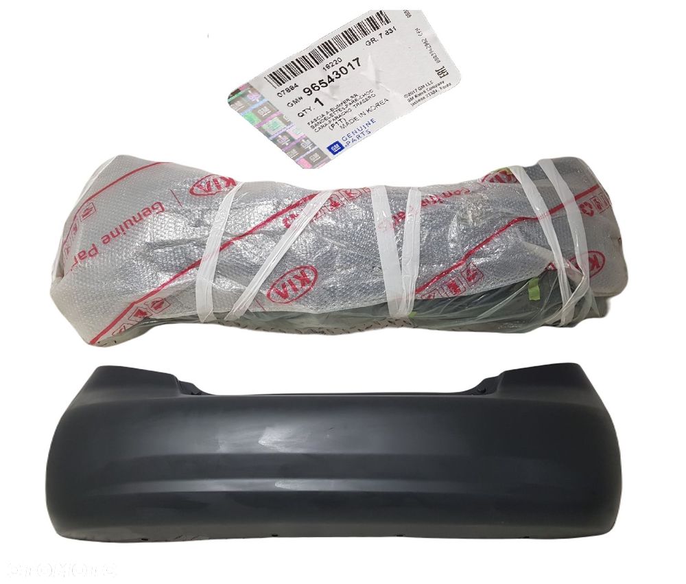 FABRYCZNIE NOWY ORYGINALNY ZDERZAK TYLNY TYŁ CHEVROLET AVEO KALOS T200 00-07 96543017 - 1