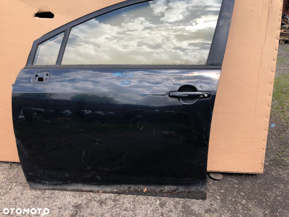 TOYOTA COROLLA VERSO II DRZWI LEWE PRZEDNIE LEWY PRZÓD KOMPLETNE KLAMKA SZYBA ZAMEK - 3