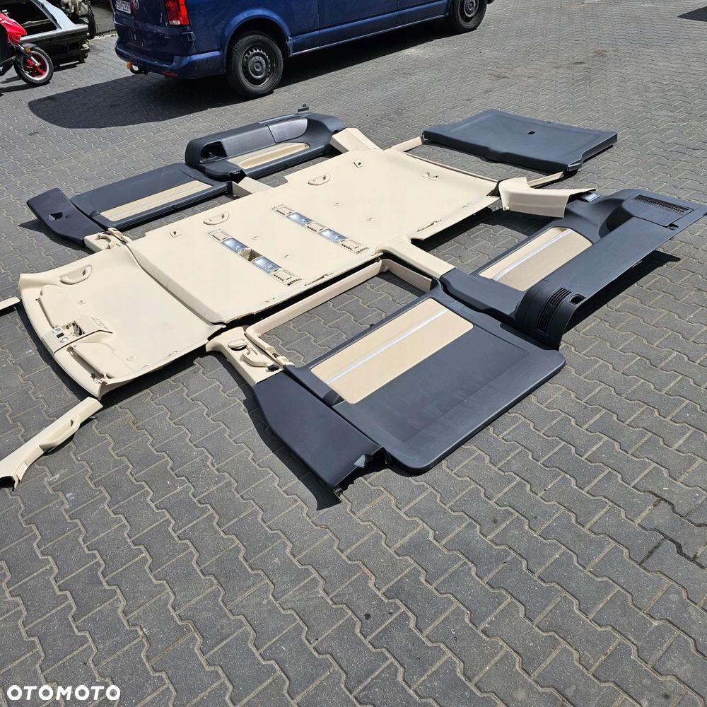 VW T5 T6 MULTIVAN HIGHLINE wnętrze podsufitka tapicerka słupek 2drzwi SKÓRA - 2