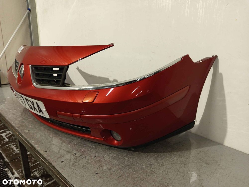 + ZDERZAK PRZÓD PRZEDNI RENAULT LAGUNA 2 II LIFT FL TEB76 BORDO BORDOWY SPRYSKIWACZE LAMP XENON HALOGENY - 3