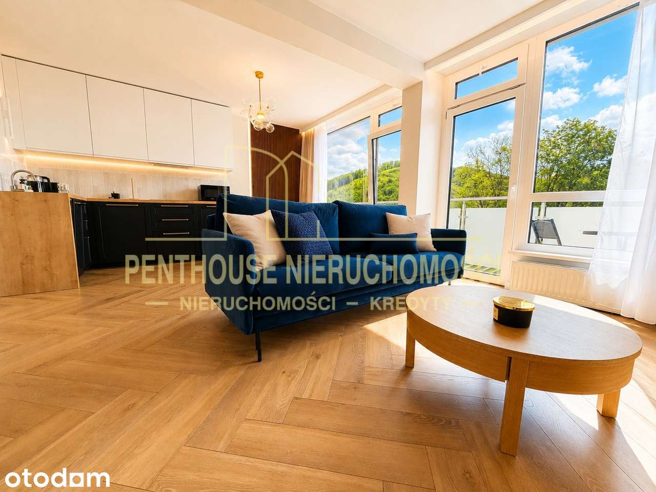 umeblowany widokowy apartament z miejscem parkingowym