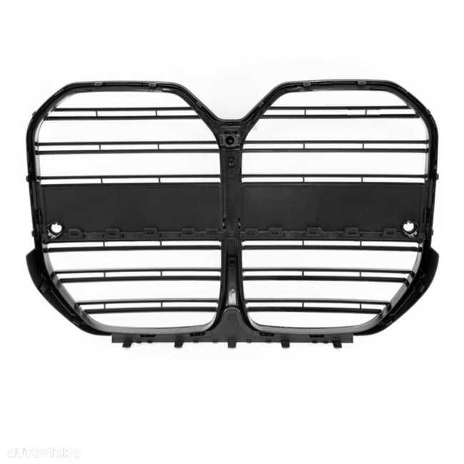 Grila Dubla Grile Nari Duble M Sport BMW G26 Grand Coupe, Negru Lucios - 3