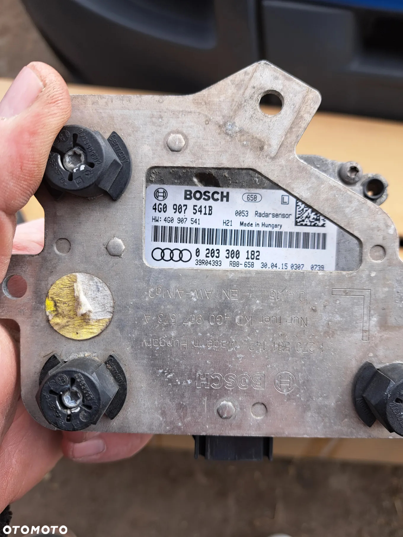 Lewy radar ACC Audi A6 C7 A7 4G0907541B 4G0907573A RADAR SENSOR DISTRONIC Radarsensor Audi A6 S6 RS6 C7 A7 S7 RS7 4G0907541B 4G0907573A - 6