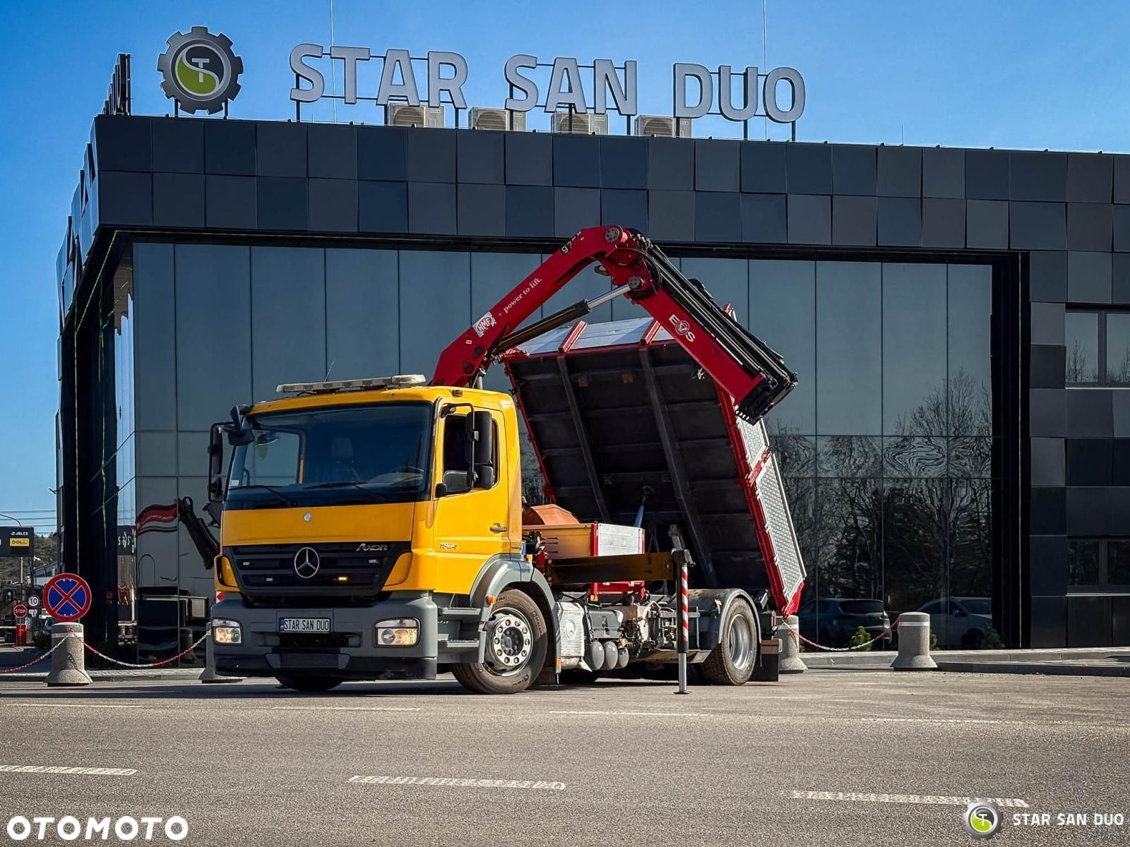 Mercedes-Benz AXOR 1824 4x2 HMF 975 HDS Żuraw Wywrotka Rotator - 7