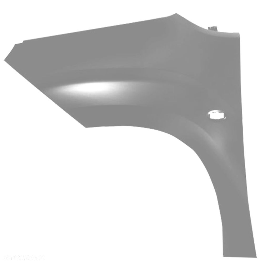 BLU Błotnik PEUGEOT PARTNER III 3 EZR lewy szary 2018-2023 przód Gris Aluminium - 2