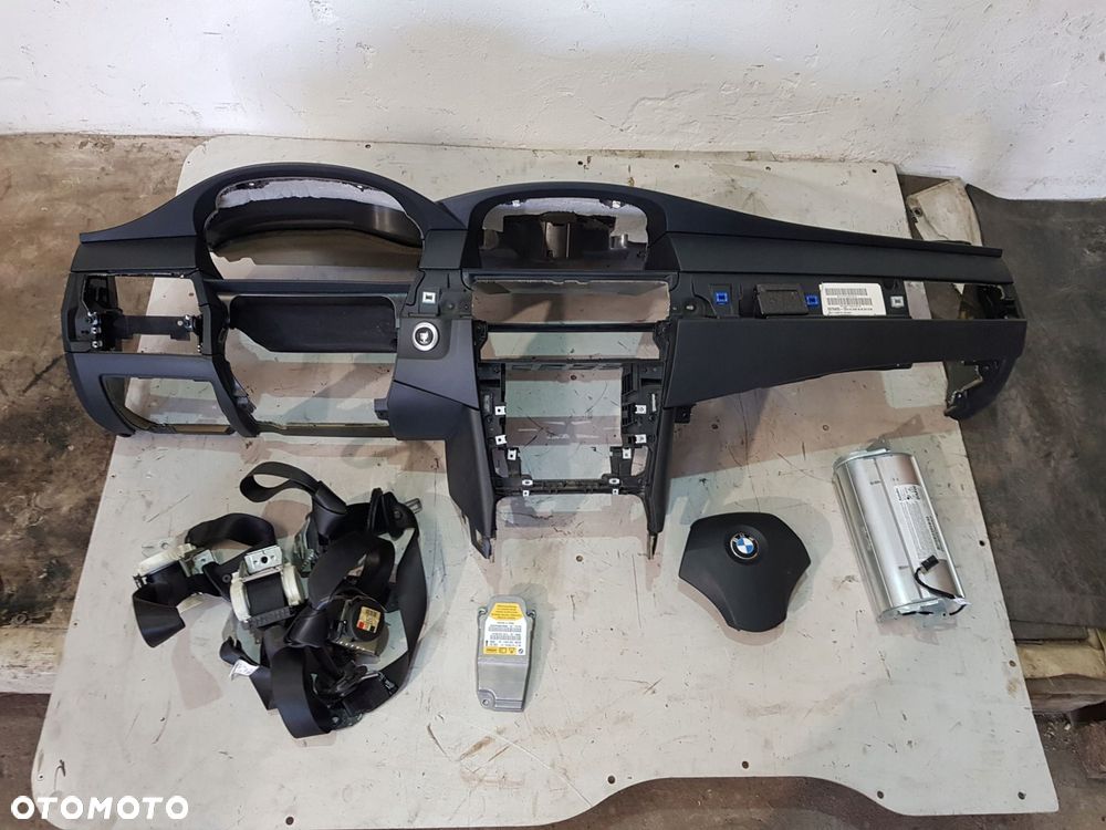 deska rozdzielcza kokpit 6976405 bmw e60 e61 lci eu airbag komplet - 1