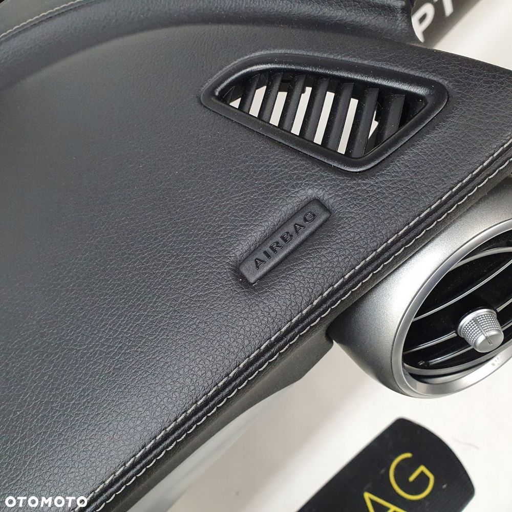 MERCEDES W205 DESKA ROZDZIELCZA KONSOLA KOKPIT PULPIT PODUSZKI AIRBAG AIR BAG PASY KIT SET - 5