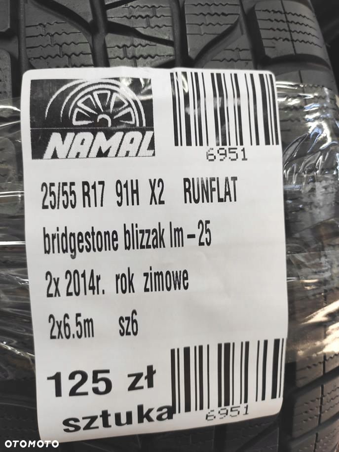 205/55r17 bridgestone opony zimowe 6,5mm 6951 - 10