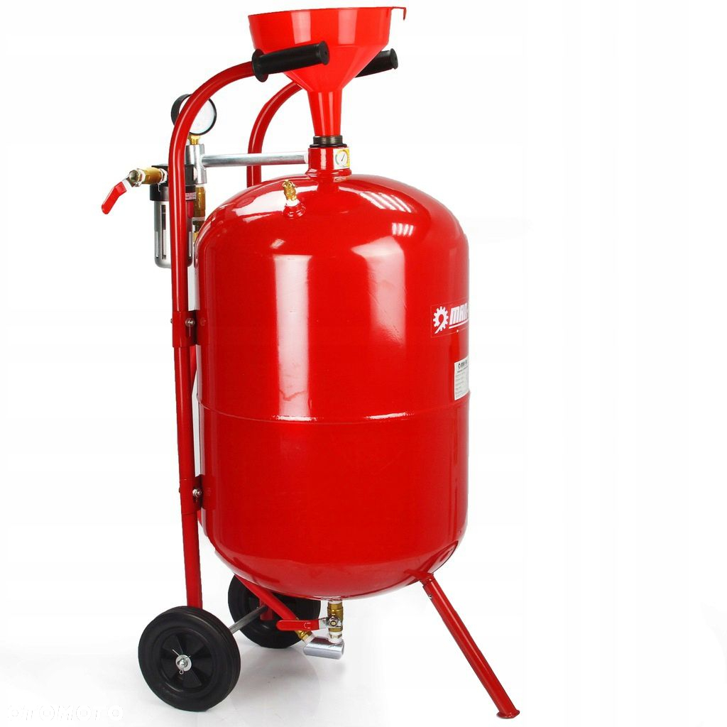 PIASKARKA SYFONOWA DO PIASKOWANIA MOBILNA 76L  PISTOLET DYSZE WĄŻ ZESTAW - 3