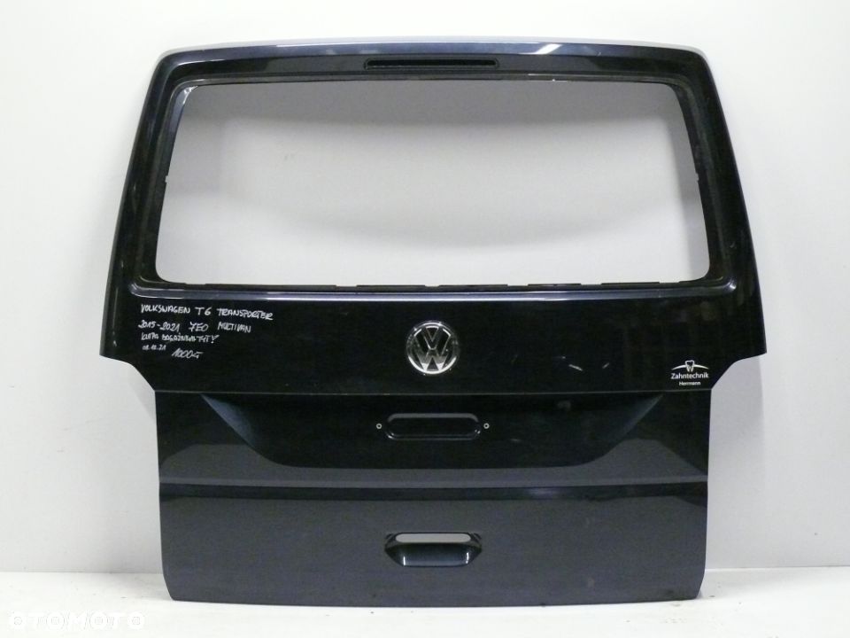 KLAPA TYLNA BAGAŻNIKA VOLKSWAGEN T6 TRANSPORTER MULTIVAN 2015 2021 - 2
