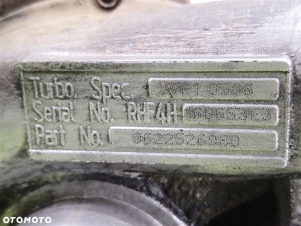 Turbosprężarka turbina Peugeot Partner I 1996-2007 2,0 HDI 9622526980 - 7