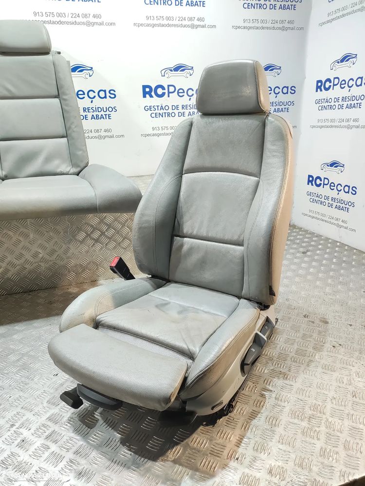 Conjunto de bancos em pele Cinzentos BMW Serie 1 E88 Cabrio Pack M - 6
