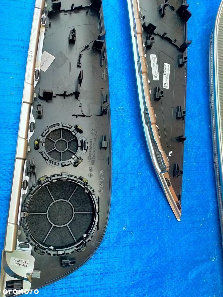 Mercedes W213 AMG Dekor Dekory BURMESTER Listwa Konsoli Drzwi Listwy Ozdobne AMBIENT - 13